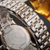 雷泽（LEIZE) 手表 男士钢带石英表商务男表 时尚指针休闲手表(金壳白面金钢带)第4张高清大图