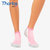 THORLO 美国高端运动袜 XCCU款专业缓震透湿男女通用款跑步袜 一双(粉红色 袜码10号/39-41码)第2张高清大图