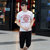 帛莱尼 2016夏新款男士短袖圆领T恤 男装青少年韩版休闲体恤套装B015(黑色 S)第5张高清大图