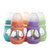 运智贝玻璃奶瓶婴儿宽口奶瓶母婴宝宝用品硅胶套葫芦奶瓶   150ML/240ML(橙色 150ML)第2张高清大图