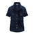 夏装新款战地吉普AFS JEEP纯棉尖领短袖衬衫8808男士半袖大码衬衣(深蓝色 XL)第2张高清大图