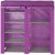 超大组合鞋柜五层7格二合一防尘鞋柜HBY0502T(紫色)第5张高清大图