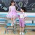 儿童演出服装2019夏季新款女童连衣裙表演服男童主持人钢琴服(s 白)第4张高清大图