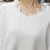 2017冬季新款潮时尚针织打底衫不规则下摆白色长袖套头毛衣女(白色 均码)第5张高清大图