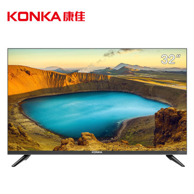 康佳（KONKA）D32C 32英寸 卧室电视 窄边高清液晶电视机 支持显示器