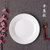 牛排盘子陶瓷圆形西餐盘子纯白菜盘家用碟子浅盘平盘菜碟西式餐具(7英寸浅盘(直径约17.5cm))第2张高清大图