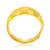 周大福珠宝首饰多福足金黄金戒指男女款计价F152309 工费68 5.5g第4张高清大图