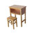 永岩钢木  实木学生课桌椅凳 YY-0053(原木色 默认)第4张高清大图