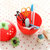 有乐C040创意潮流可爱草莓迷你桌面垃圾桶 韩式甜美摇盖式优质收纳桶lq3040(红色)第4张高清大图