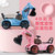 新款儿童挖掘机玩具 电动音乐灯光万向轮工程车 男女孩玩具车 蓝色-电动挖机(灯光拖拉机-2色随机 默认版本)第2张高清大图