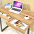 匠林家私台式电脑桌家用办公桌简约现代写字台简易书桌办公台(古橡木单抽 80cm)第5张高清大图