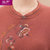 中年妈妈春秋装洋气打底衫女大码女装2021年新款毛衣减龄长袖上衣(紫色 XL)第4张高清大图