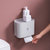 日本AKAW爱家屋卫生间卫生纸壁挂式抽纸盒免打孔创意防水纸巾架子(粉色)第4张高清大图
