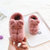 儿童棉拖鞋冬男童女可爱宝宝拖鞋婴幼儿包跟棉鞋防滑1-7岁中小童(豆沙红 220)第3张高清大图