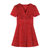 女夏V领性感红色波点连衣裙2018新款法式复古裙子(红色 XL)第5张高清大图