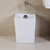 多美吉卫浴阳台陶瓷小方形拖布池 卫生间拖把池2716(白色 塑料下水)第2张高清大图