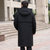 冬季男士羽绒棉服中长款连帽三合一脱卸内胆加厚保暖中老年户外套   XZLZ1586(XZLZ1586-黑色 3XL)第5张高清大图