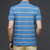 男装 2021夏季新款商务短袖男式T恤条纹翻领纯棉男士POLO衫(190/3XL 2301咖啡色)第5张高清大图