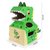抖音同款恐龙纸箱可穿纸皮手工制作DIY模型创意生日礼物儿童玩具 红恐龙(绿恐龙 默认版本)第5张高清大图
