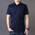 JEEP SPIRIT吉普春夏新款短袖衬衫商务休闲短衬男士舒适纯棉半袖运动外套(LSZJ2012蓝色 4XL)第2张高清大图