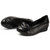 AICCO 春季时尚单鞋皮跟女鞋子休闲皮鞋水钻蝴蝶结女鞋子8603(黑色 35)第3张高清大图