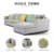 左右布艺沙发 可拆洗贵妃L型简约现代小户型客厅家具组合沙发 DZY2509(配色咖啡58-7C 转二件反向+休单)第5张高清大图