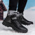 迈凯恩品牌 高端私人订制老人健步鞋2021新款冬季加绒保暖爸爸鞋皮面防水防滑妈妈鞋户外防寒防冻雪地靴(黑色 40)第5张高清大图