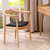 天米 TIMI 北欧白橡实木桌椅 1.2米1.4米餐厅家具 总统椅组合(原木色 单把总统椅)第3张高清大图
