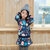 韩芽儿2018新品韩版童装秋季女童印花卫衣+裙裤两件套儿童套装(140 图片色)第2张高清大图