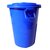 滋仁 万用连盖圆桶连盖 大号水桶垃圾桶塑料桶 蓝色(蓝色 60L)第2张高清大图