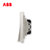 ABB开关插座面板无框轩致系列雅典白墙壁86型开关面板二开单控双联单控二位单控开关 16A AF122第4张高清大图