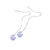 可拉尔（KELAER）冰雪之花 项链耳钉套装(白色 耳环)第4张高清大图