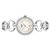 天梭(TISSOT)瑞士手表 2018新款 新弗拉明戈系列石英时尚优雅钢带女表T094.210.33.116.01(白盘钢带)第2张高清大图