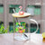 丛林火烈鸟高硼硅玻璃杯带盖带勺透明玻璃水杯创意咖啡牛奶杯子 混发 301-400ml(混发)(301-400ml)第5张高清大图