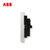 ABB开关插座面板无框轩致系列雅典白墙壁86型电源插座面板二三极五孔插座AF205第4张高清大图