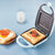 三明治机多功能家用轻食早餐机三文治电饼铛吐司烤面包压烤机(皓月白+食谱)第5张高清大图