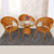 【京好】藤椅子茶几桌子现代简约环保 阳台休闲办公户外家具B79(黄色款式 单买1椅子)第2张高清大图