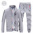 阿迪达斯三叶草大码运动服 户外休闲服 套装拉链外套 跑步服(灰色 L)第4张高清大图