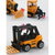 鸭小贱1：64儿童益智玩具工程车挖掘车推土车叉车铲雪车儿童玩具车仿真模型车F3(推土机)第4张高清大图