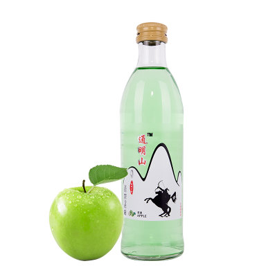 【通明山】通明山苹果酒酸甜女士果酒低度果味酒3度300ML(单支)