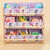 匠林家私儿童收纳柜置物架玩具收纳盒简约现代多功能置物架(灰姑娘 白架)第5张高清大图