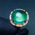 18k金葡萄石戒指天然浓绿葡萄石 天然宝石戒指 女款第3张高清大图