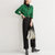 MISS LISA衬衫针织上衣春装小众感慵懒风气质开衫打底衣W26S22979(绿色 S)第3张高清大图