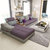 紫茉莉布艺沙发组合可拆洗 简约小户型沙发客厅家具转角贵妃布沙发(枚红色 双+单+贵妃 3.6米带边几)第4张高清大图