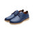 洛尚LSA22 新款英伦时尚简约男士皮鞋潮流百搭男鞋休闲男单鞋(蓝色)第2张高清大图