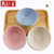 角拓者 日式创意儿童可爱吃饭碗塑料泡面碗套装家庭家用微波炉餐具(6个大号+4个小号(颜色随机))第3张高清大图