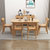 北欧全实木餐桌现代简约橡木小户型吃饭桌家用餐桌椅组合定制家具(140*80*75单桌原木色)第2张高清大图