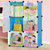 索尔诺卡通书柜儿童书架自由组合收纳柜简易储物置物架柜子(单排3格蓝色)第4张高清大图