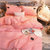 法兰绒四件套冬季双面加厚保暖珊瑚绒床上四件套水晶绒被套床单(ins粉色系-波妞 1.8/2.0床-被套2.2x2.4)第4张高清大图