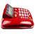 TCL来电显示电话机家庭办公 免电池 时间显示 免提17B红色第2张高清大图